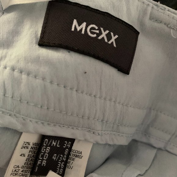 mex stretch size 6 capri pantsuit baby blue - Picture 3 of 7